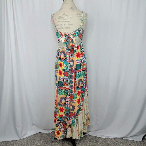 Paper Heart Anthropologie Dress Medium Maxi Aztec Sunrise - Picture 6 of 10